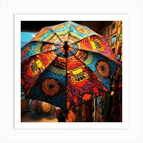 Colorful Umbrella 1 Art Print