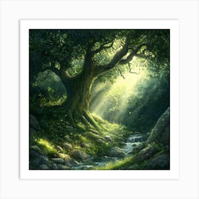 Tree In The Forest 1 Art Print