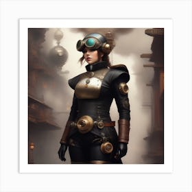 Steampunk Girl 2 Art Print