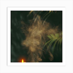 Smoke And Candles Art Print