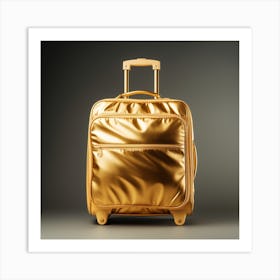 Gold Luggage 5 Art Print