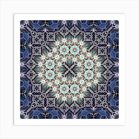 Mandala Abstraction Purple 2 Art Print