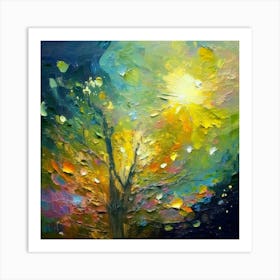 Tree In The Sun Art Print