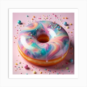 Colorful Donut Art Print