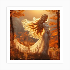 Fairy In The Forest 56 Art Print