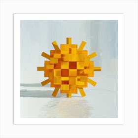 Yellow Sun 1 Art Print