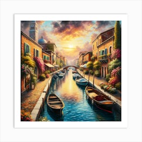 Venice Canal Art Print