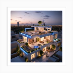 Dubai Luxury Villa Art Print