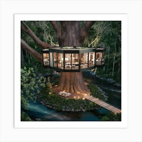 Tree House Art Print