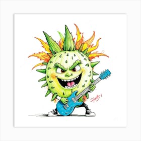 Cactus Rocker Art Print