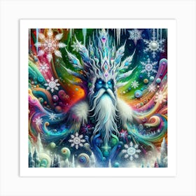 Psychedelic Ice King Art Print