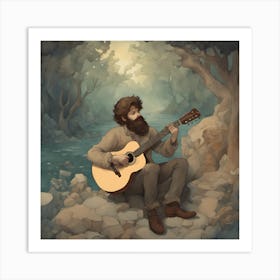 Acoustic Guitar Art Print