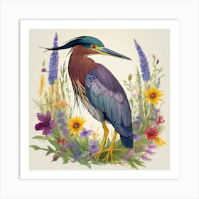 Blue Heron 4 Art Print