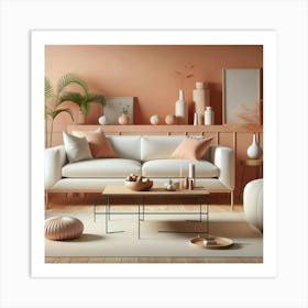 Modern Living Room Art Print