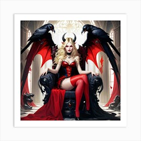 Devil Woman 3 Art Print