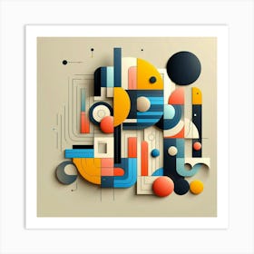 Abstract Geometric Art Art Print