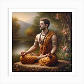 Buddha In Meditation Art Print