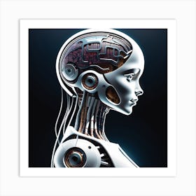 Portrait Of A Robot 44 Art Print