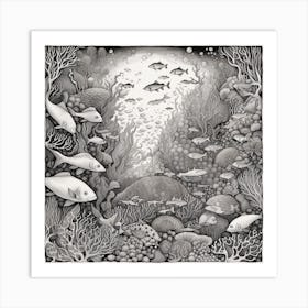 Under The Sea 1 Art Print