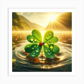 Four-leaf clover 3 Art Print