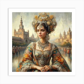 beautiful lady81 Art Print