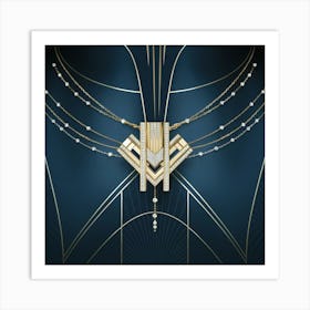 Great Gatsby Necklace Art Print