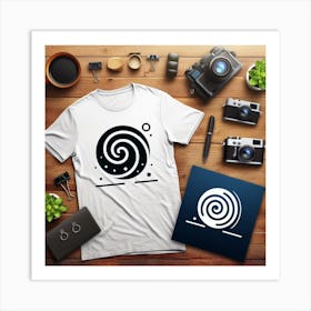 Tshirt with logo Art Print