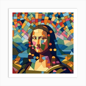 Mosaic Lisa Art Print