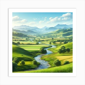 Landscape Wallpaper Art Print