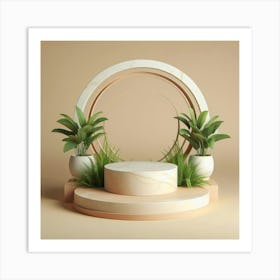 Stage With Plants 1 Art Print