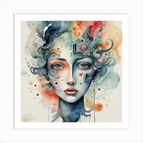 Abstract Of A Woman 1 Art Print