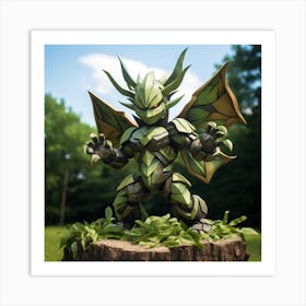 Green Creature Art Print