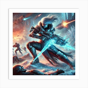 Thane Helga Combat Prowess Scene Art Print