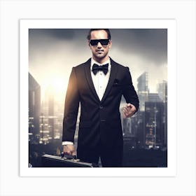 Man In Suit 3 Art Print