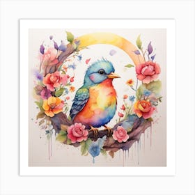 Colorful Bird Art Print