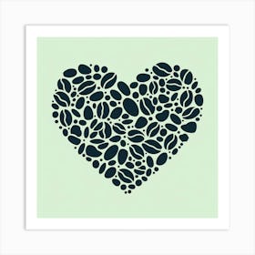 Coffee Heart 1 Art Print