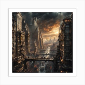 Futuristic City Art Print