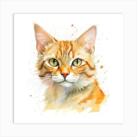 Cheetoh Cat Portrait 2 Art Print