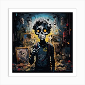 Of A Skeleton Art Print