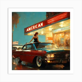 American Diner Art Print