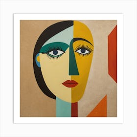 'The Face Of A Woman' Art Print