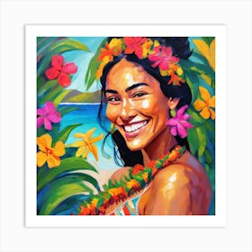 Hawaiian Girl 1 Art Print