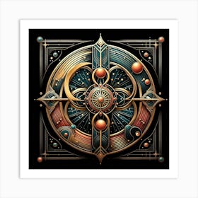 Jeweled Medallion 2 Art Print