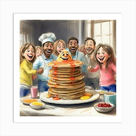 Pancakes For Breakfast 5 Art Print