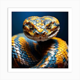 Watercolour Python Snake Art Print