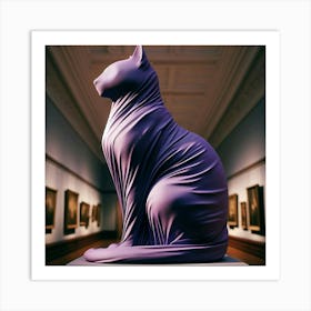 Purple Cat 1 Art Print