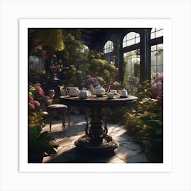 Tea garden Art Print