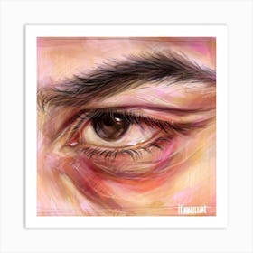 Eye Of A Man Art Print