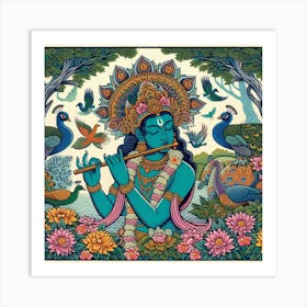 Krishna Art Print