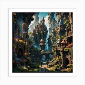 Fantasy City 2 Art Print